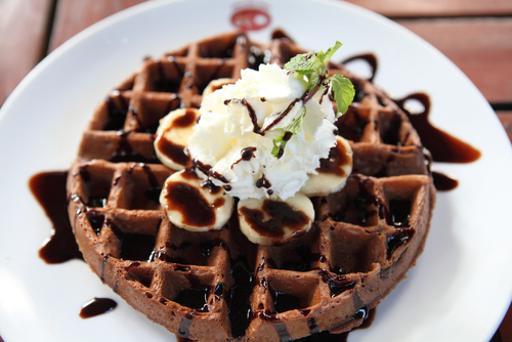 Double Chocolate Chip Waffles